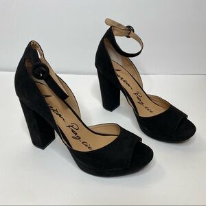 Women American Rag Black Reeta block heel sandal 10.5M